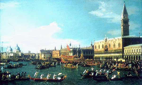 Antonio Canal called Canaletto, Assumption with Bucintoro