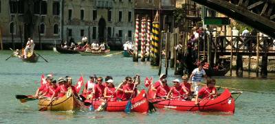 Canoes at the Vogalonga