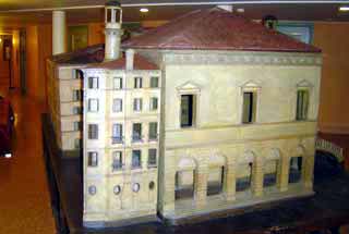 A model of the newly rebuilt theatre